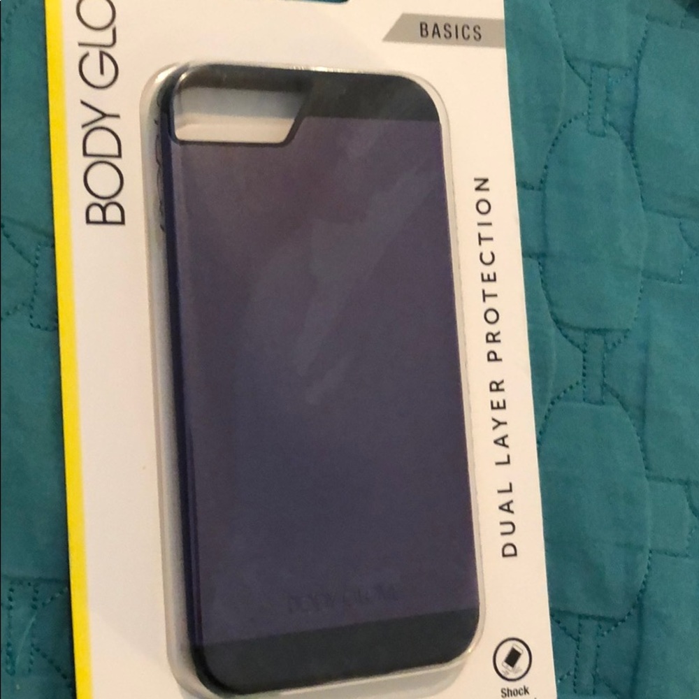 iPhone 7/6/6s purple and black body glove case
